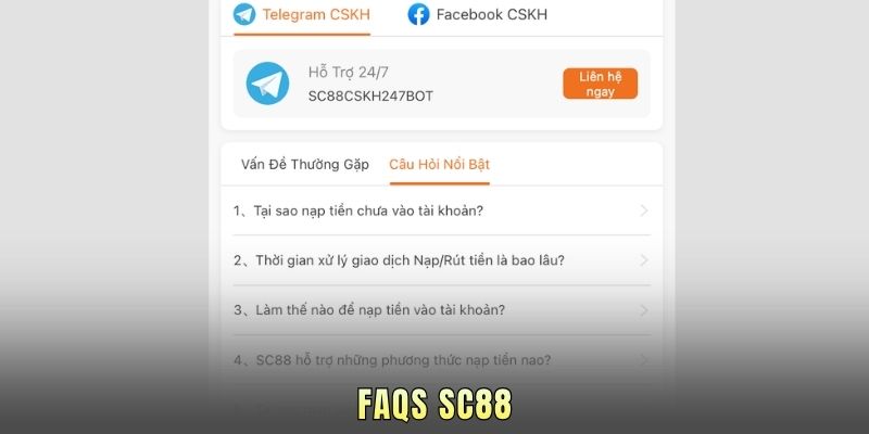 FAQs SC88.
