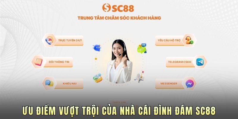 Ưu điểm vượt trội của nhà cái đình đám SC88.